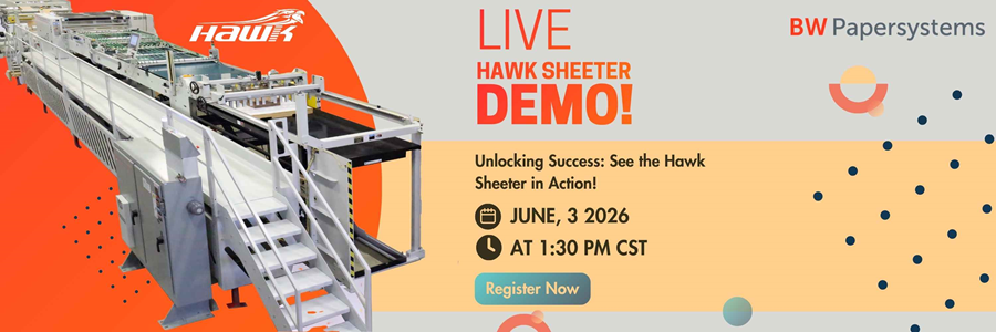 Join BW Papersystems for a Live Demo of the Hawk Sheeter on June 3rd