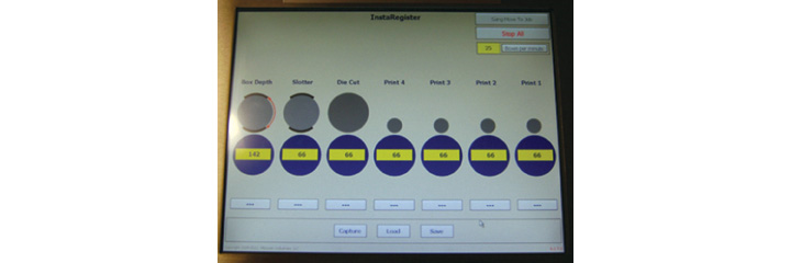 InstaRegister One Box für Rotationsstanzen und Flexo-Faltschachtelklebemaschinen