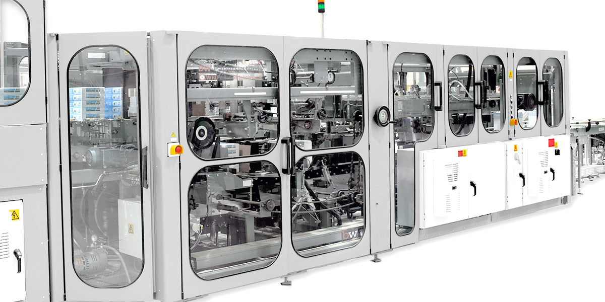 High Speed Case Packer Lidder Model 162 BW Papersystems