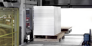 Wrapmatic GRM Ream Wrapper Reams on Pallet