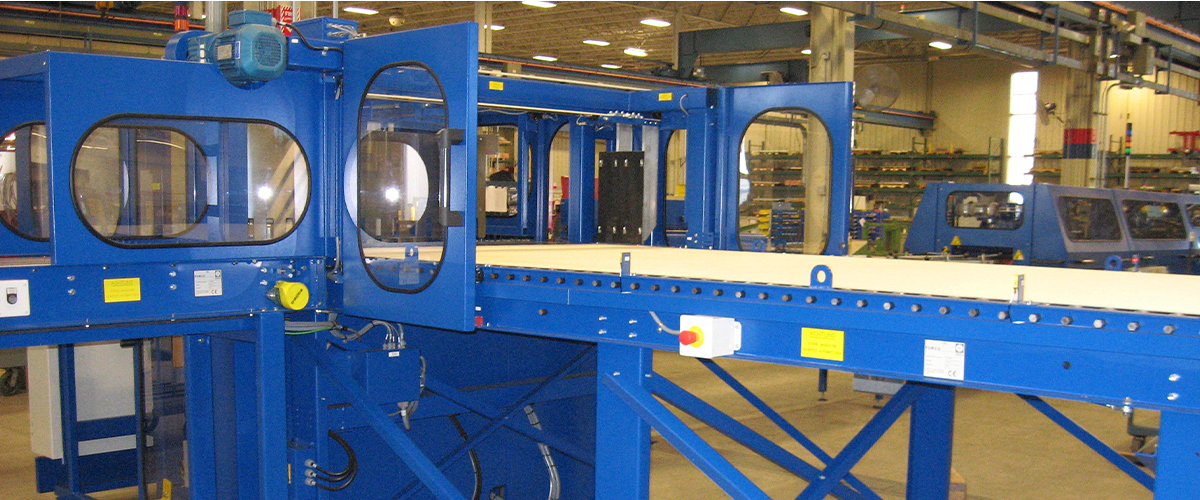 TIP_130-0418_Storage Bed & Roller Conveyor with One Piece Storage Bed & Discharge Pusher TIP_130-0418_Storage Bed & Roller Conveyor with One Piece Storage Bed & Discharge Pusher