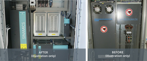 TIP C 1310 Reemplace los sistemas de accionamiento Micromatik obsoletos por SinamicsSimotion