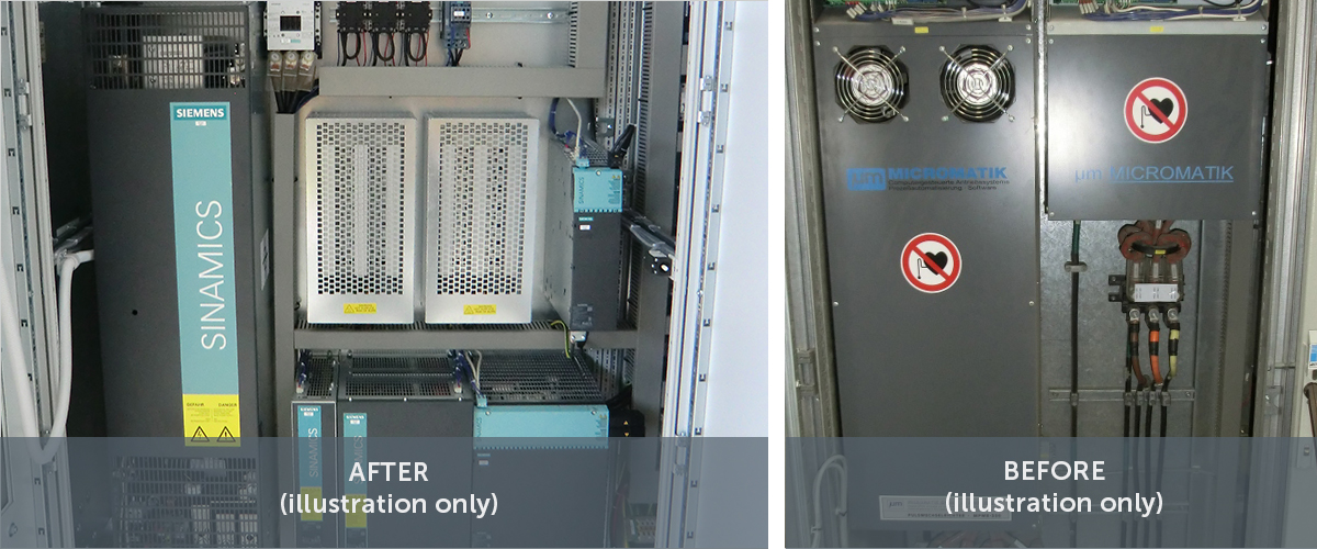 TIP C 1310 Ersatz veralteter Micromatik-Antriebssysteme durch SinamicsSimotion