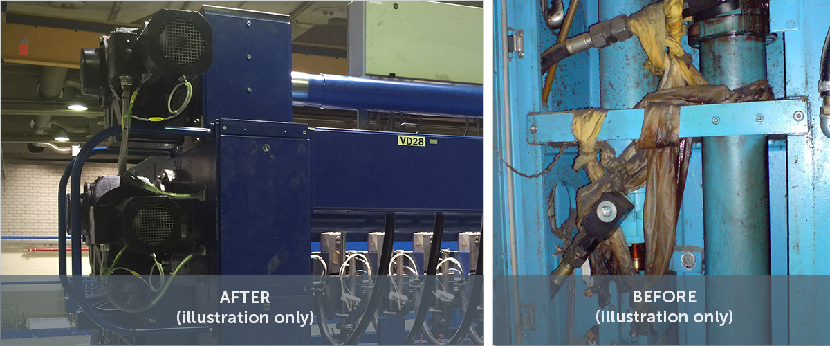 TIP F 2170 Replacement of Hydraulic System to AC Servo Drive TIP F 2170 Replacement of Hydraulic System to AC Servo Drive