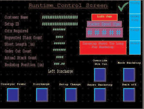 Controles del apilador modelo I