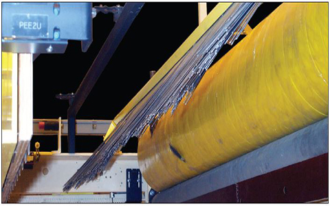 Zero-Crush lift infeed roller web