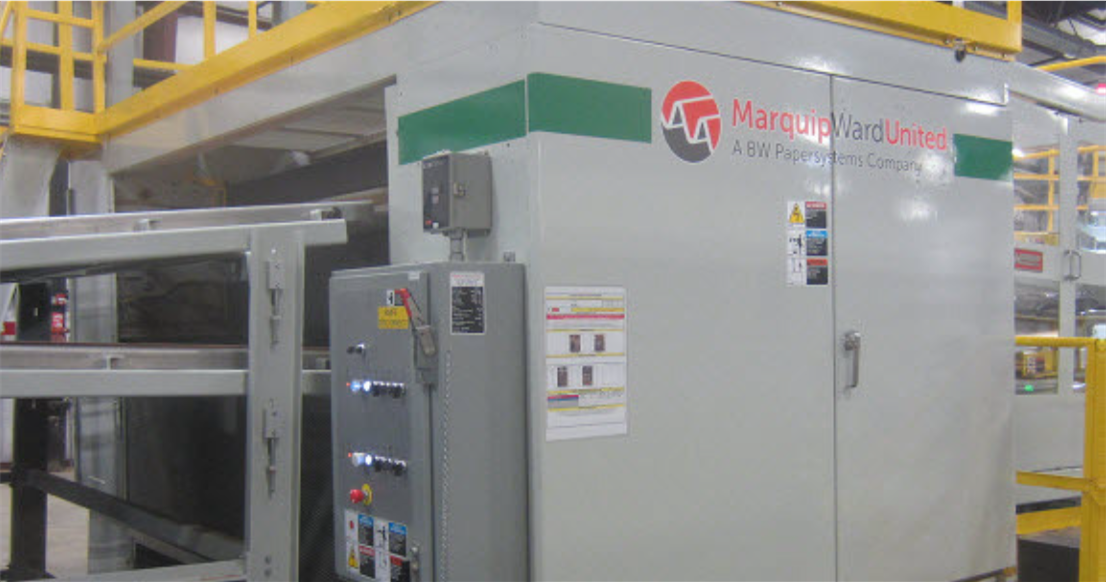 1997 Model III 100L Cuchillo de nivel DBL refrigerado por líquido Usado MarquipWardUnited Cuchilla de corte para corrugador
